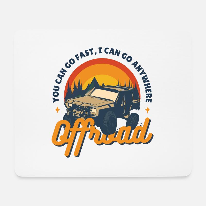 OFFROAD - Mousepad (Querformat) - Weiß