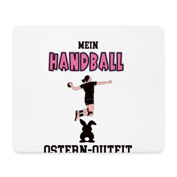 Handball Spielerin Handballerin Oster Geschenk - Mousepad (Querformat) - Weiß - Vorne