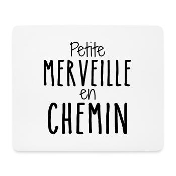 Petite Merveille en Chemin - Tapis de souris (format paysage) - blanc - Devant