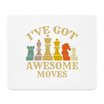 Ich habe tolle Moves - Mousepad (Querformat) - Weiß - Vorne