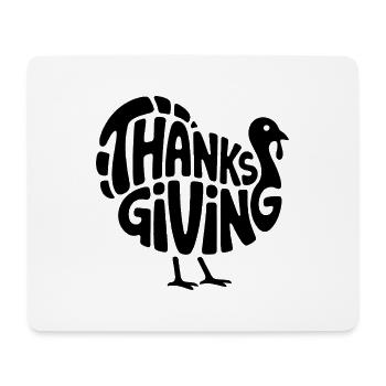 Thanksgiving Türkei - Cooles Vintage Comic Logo - Mousepad (Querformat) - Weiß - Vorne