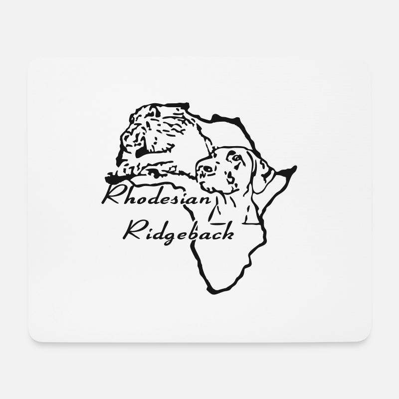 Rhodesian Ridgeback - Mousepad (Querformat) - Weiß