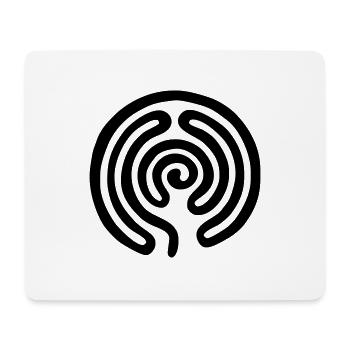 Labyrinth / labyrinthe - Tapis de souris (format paysage) - blanc - Devant
