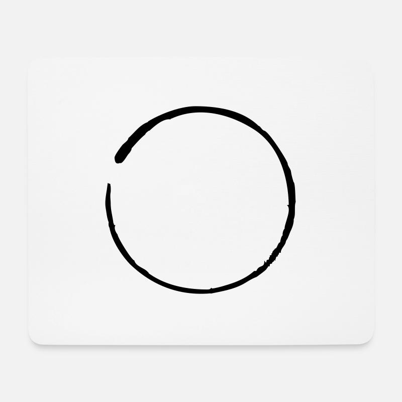 zen yoga - Mousepad (Querformat) - Weiß