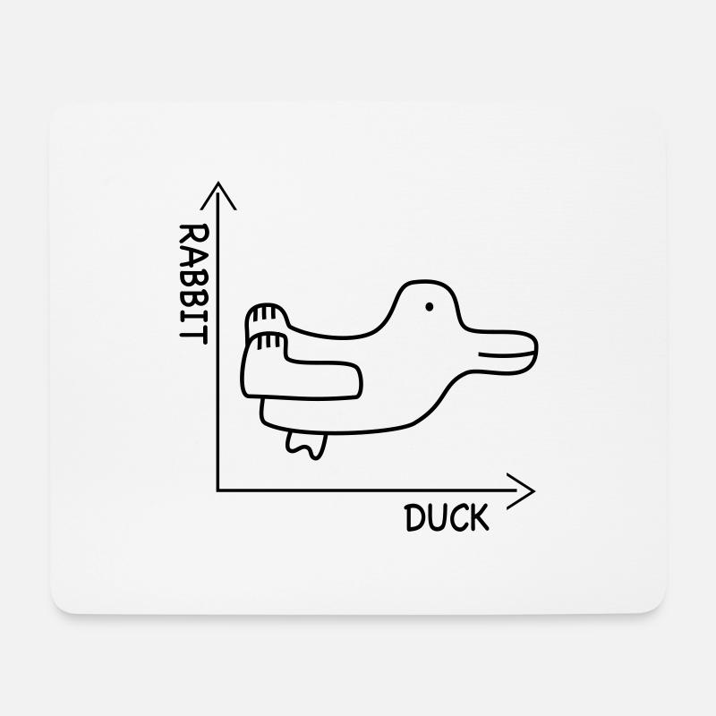 optische Täuschung - Mousepad (Querformat) - Weiß