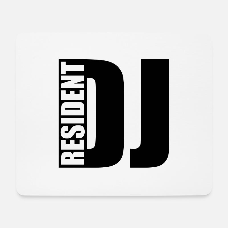 DJ - Mousepad (Querformat) - Weiß