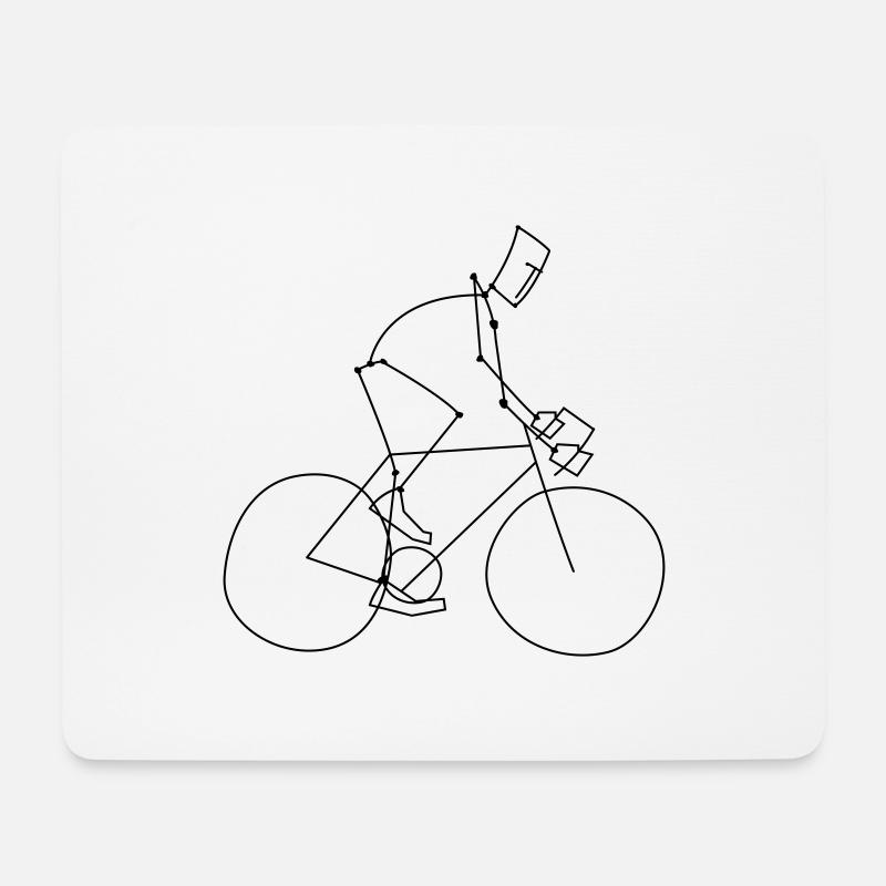 cycling sport - Mousepad (Querformat) - Weiß
