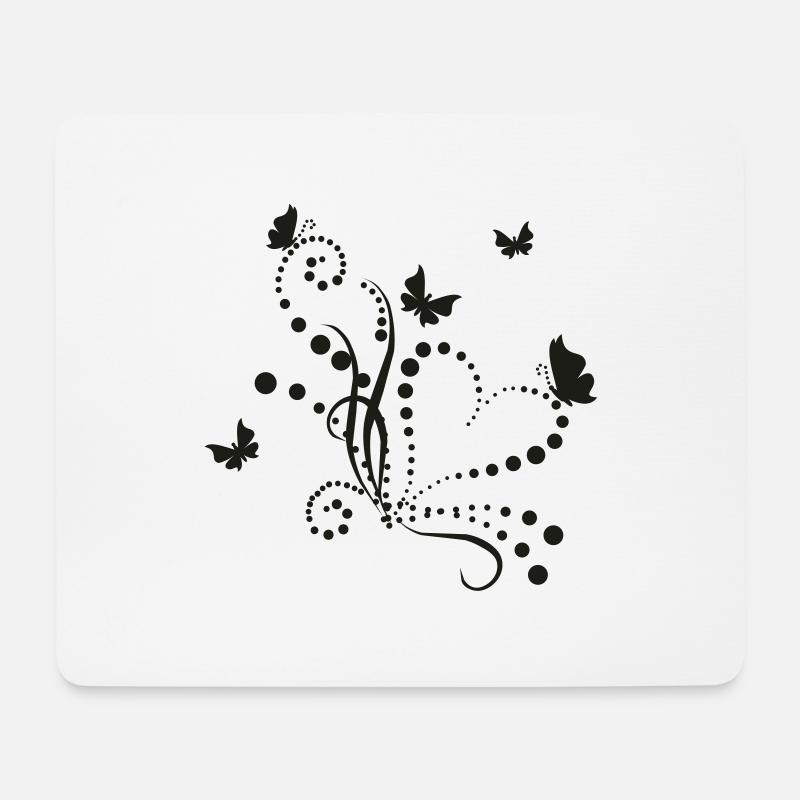 Schmetterlinge - Mousepad (Querformat) - Weiß