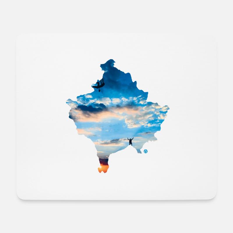 Kosova Klimbing - Mousepad (Querformat) - Weiß