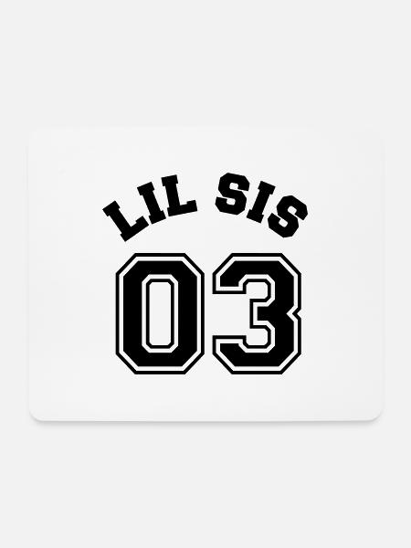 Lil Sis 03 - Little Sister - Mousepad (Querformat) - Weiß