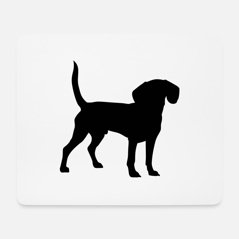 Beagle - Mousepad (Querformat) - Weiß