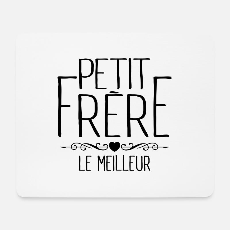 Petit Frère - Tapis de souris (format paysage) - blanc