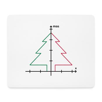 Mathe XMas Weihnachten - Mousepad (Querformat) - Weiß - Vorne