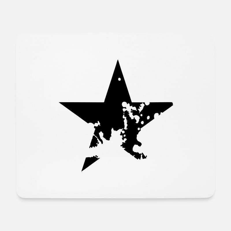 dirty star - Mousepad (Querformat) - Weiß