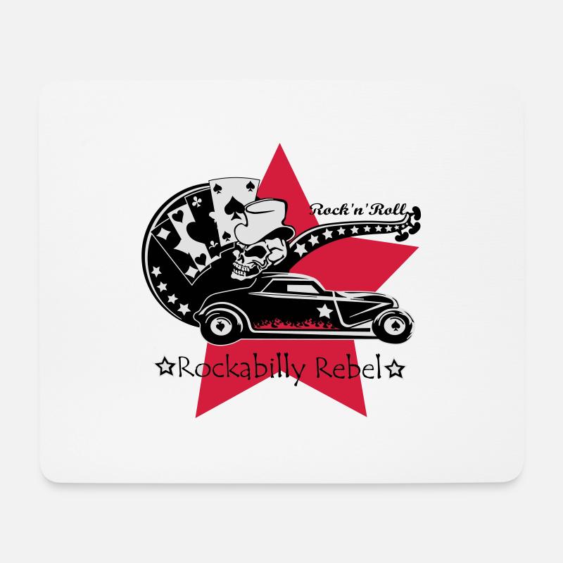 Rockabilly Rebel - Mousepad (Querformat) - Weiß