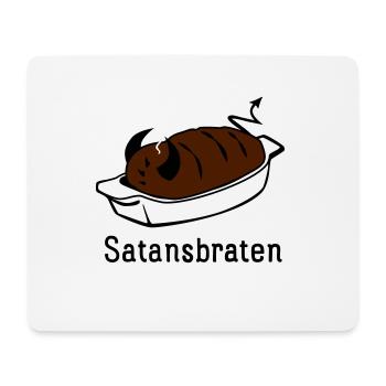Satansbraten - Mousepad (Querformat) - Weiß - Vorne