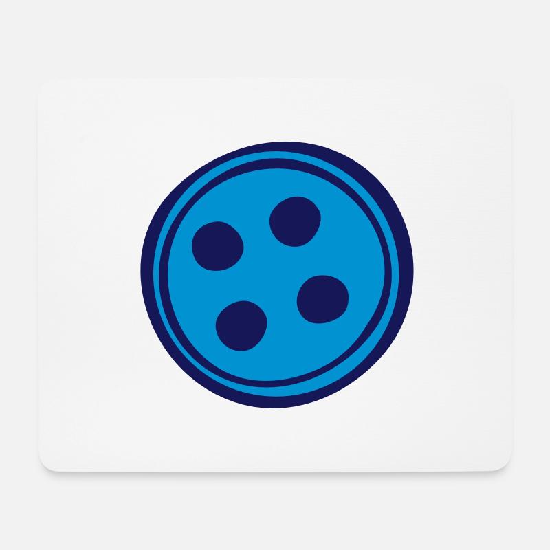 Button - Mousepad (Querformat) - Weiß