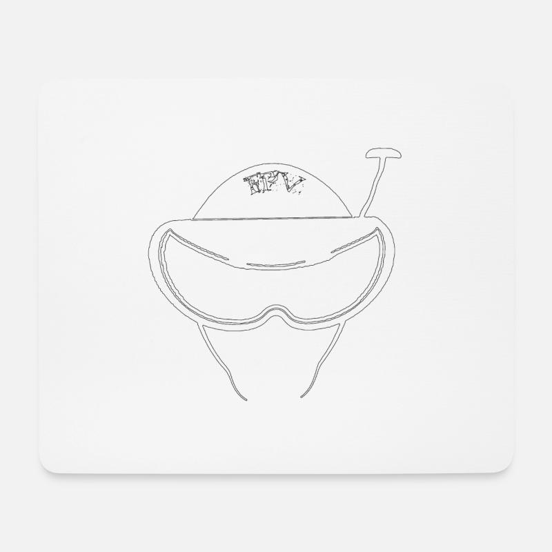 FPV Pilot - Mousepad (Querformat) - Weiß