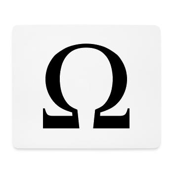 oméga - Tapis de souris (format paysage) - blanc - Devant