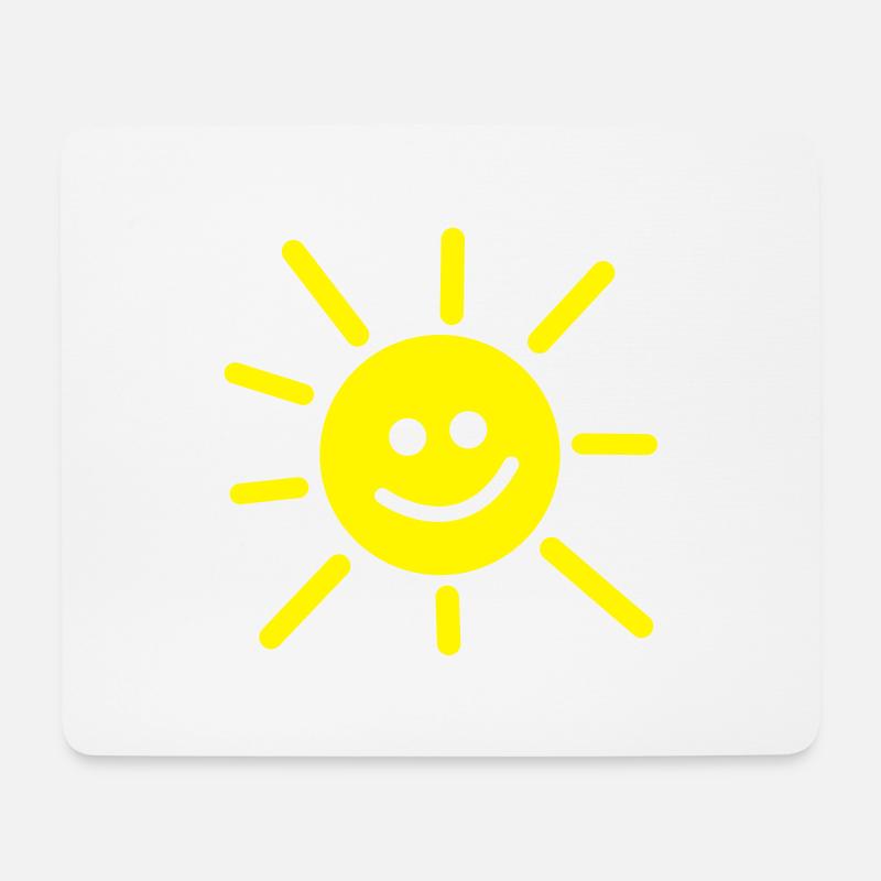 Sonne - Mousepad (Querformat) - Weiß