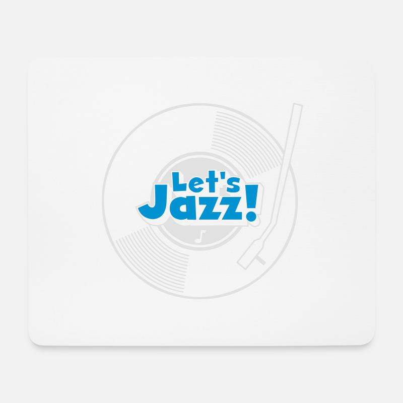 let's jazz wax - Mousepad (Querformat) - Weiß