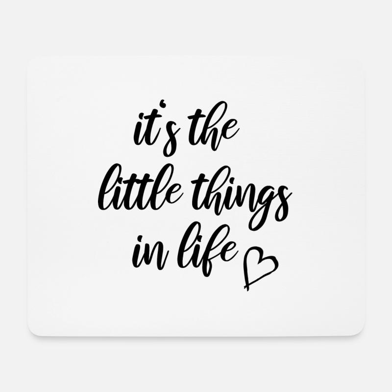 it's the little things in life partnerlook baby - Mousepad (Querformat) - Weiß