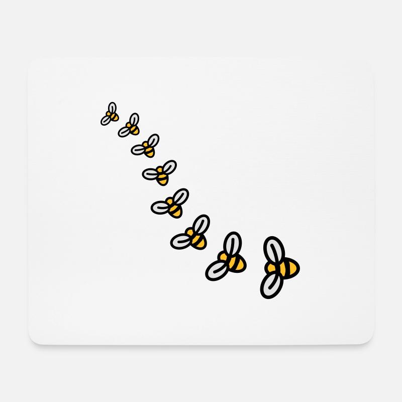 Bees Design - Mousepad (Querformat) - Weiß
