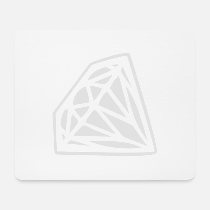 Diamond - Mousepad (Querformat) - Weiß