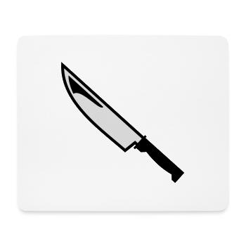 Couteau - Tapis de souris (format paysage) - blanc - Devant