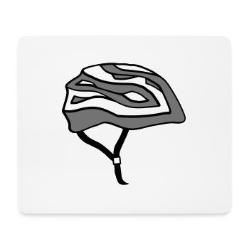 bike helmet bike helmet driver driver bike ride - Mouse Pad (horizontal) - white - Front