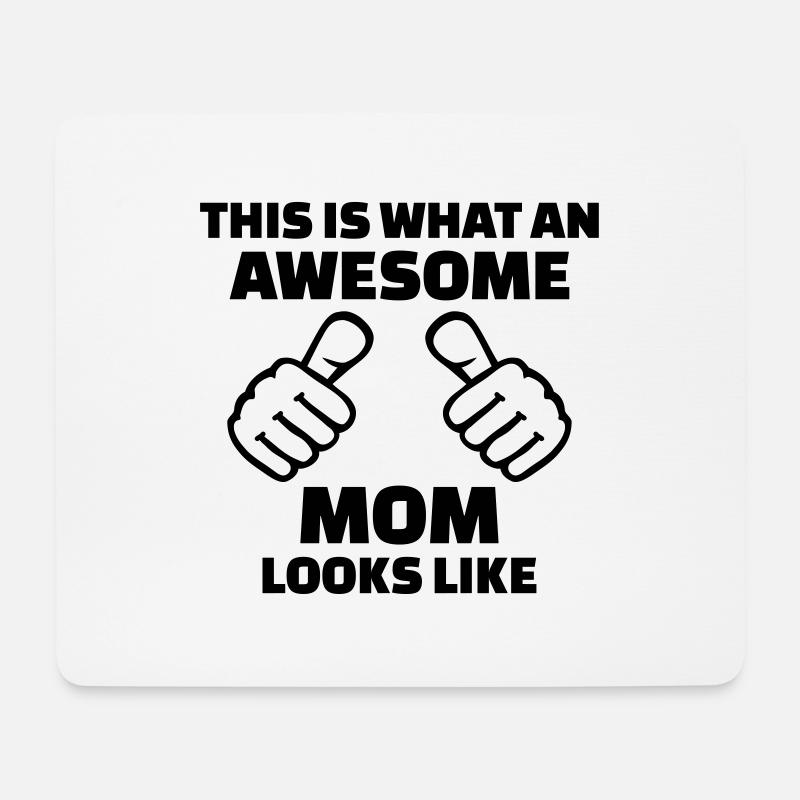 Mama - Mousepad (Querformat) - Weiß
