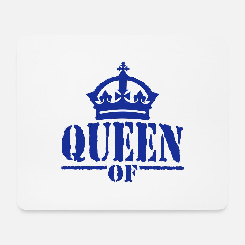 Queen of ... any colours - Mousepad (Querformat) - Weiß