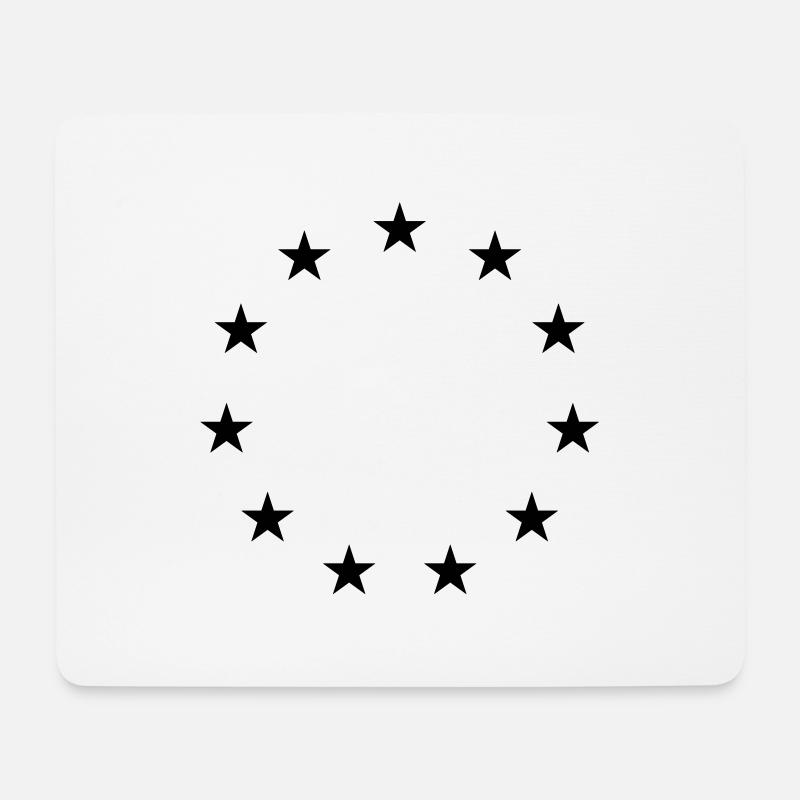 Circle of Stars - Mousepad (Querformat) - Weiß