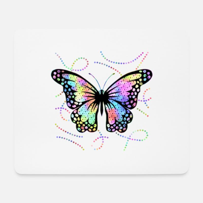 Schmetterling - Mousepad (Querformat) - Weiß