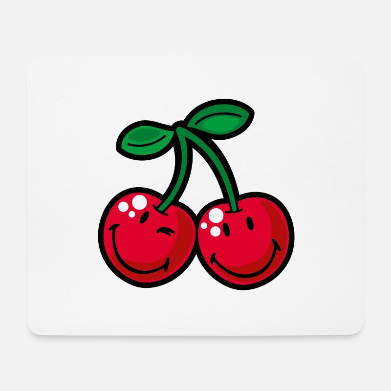 Smiley Cherries - Mouse Pad (horizontal) - white