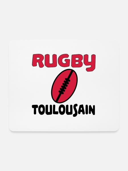 Rugby toulousain - Mouse Pad (horizontal) - white
