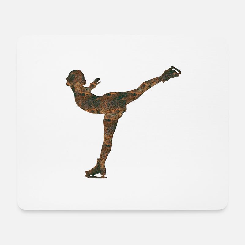 Rost Eiskunstlauf - Mousepad (Querformat) - Weiß