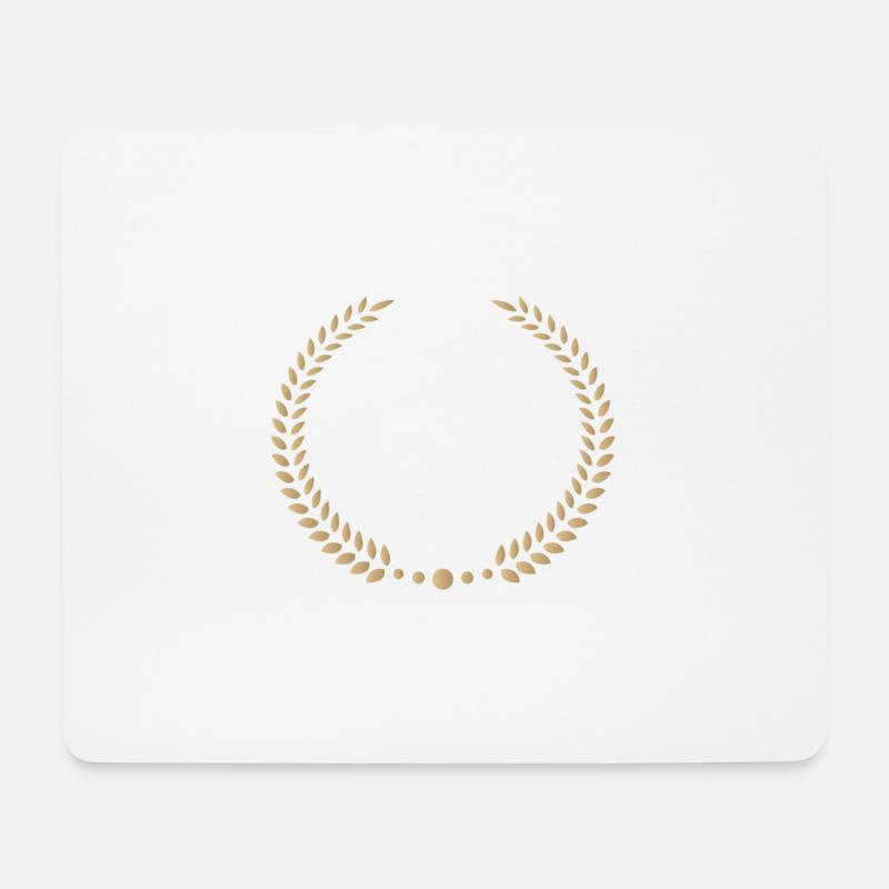 Kranz - Mousepad (Querformat) - Weiß