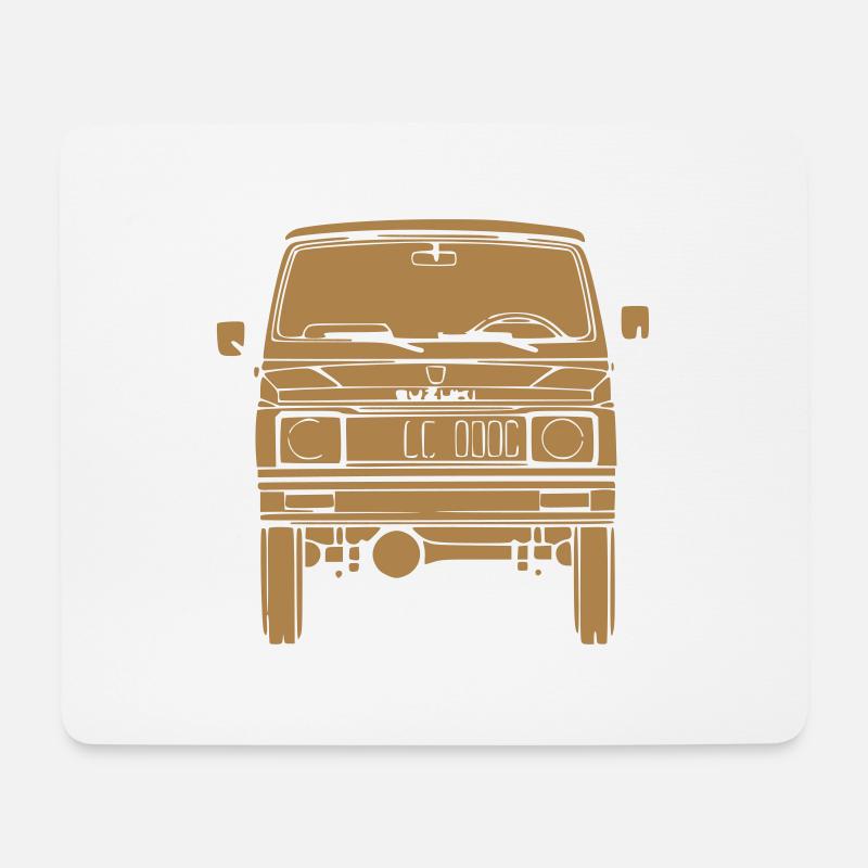 Jimny avant - Tapis de souris (format paysage) - blanc
