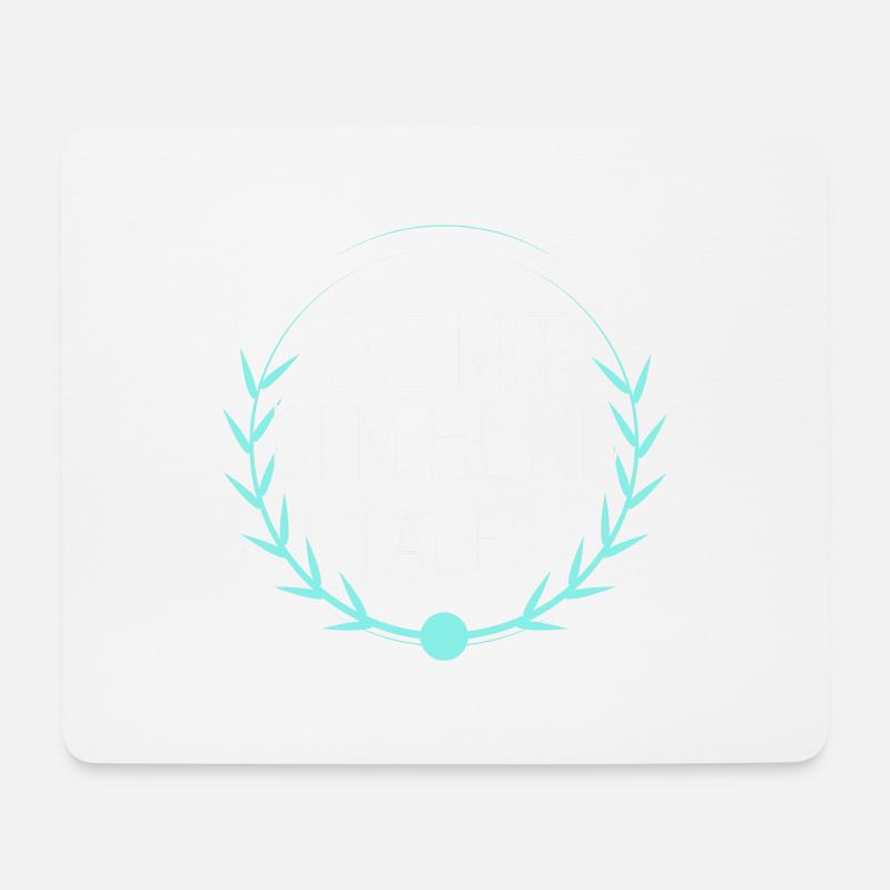 hund - die mit dem Hund läuft - Mousepad (Querformat) - Weiß