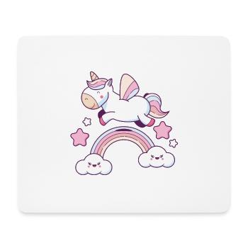 Illustration Celka Unicorn v1 - Mouse Pad (horizontal) - white - Front
