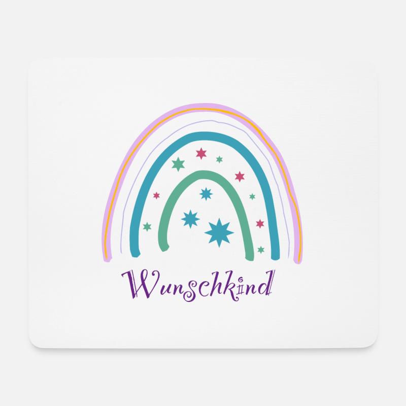 wunschkind - Mousepad (Querformat) - Weiß