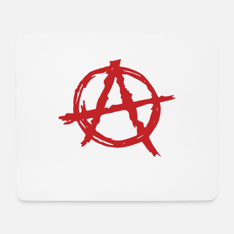 Anarchie - Mousepad (Querformat) - Weiß