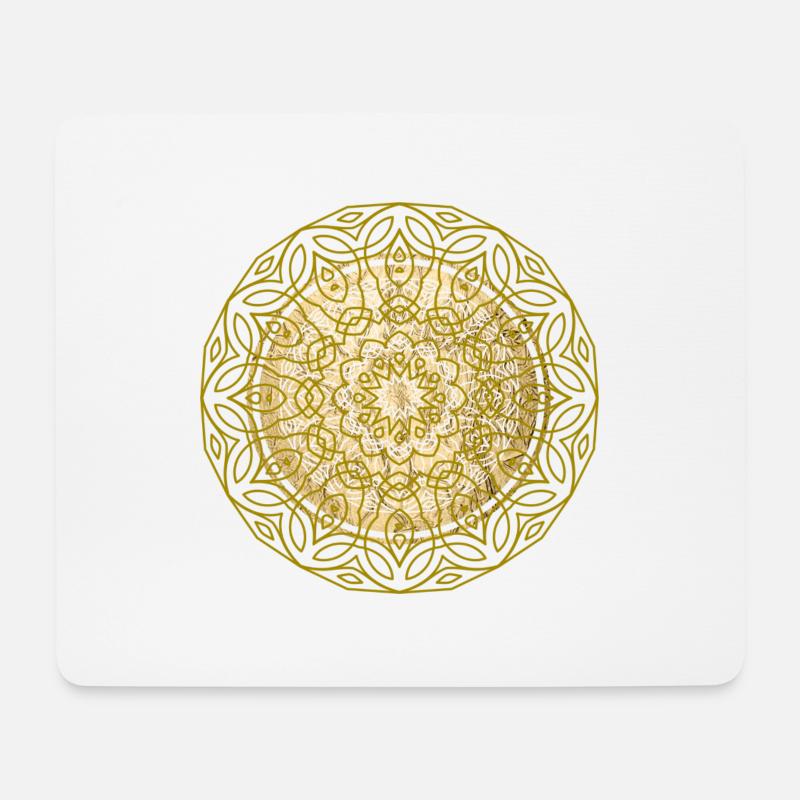 buddhismus sonne meditation spirituelle hindu - Mousepad (Querformat) - Weiß