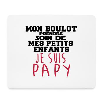 je suis papy - Tapis de souris (format paysage) - blanc - Devant