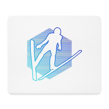 Ski Jumping Ski Jumpers Ski Flying Men Women - Mouse Pad (horizontal) - white - Front