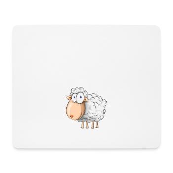 Pourquoi tant de laine? humour - Tapis de souris (format paysage) - blanc - Devant