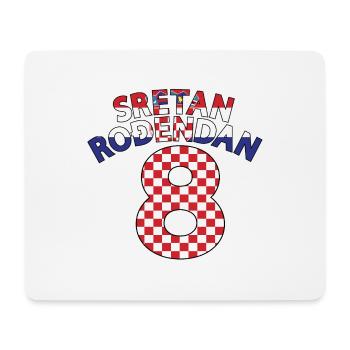 Croatie 8ème anniversaire Sretan Rodendan 8 - Tapis de souris (format paysage) - blanc - Devant