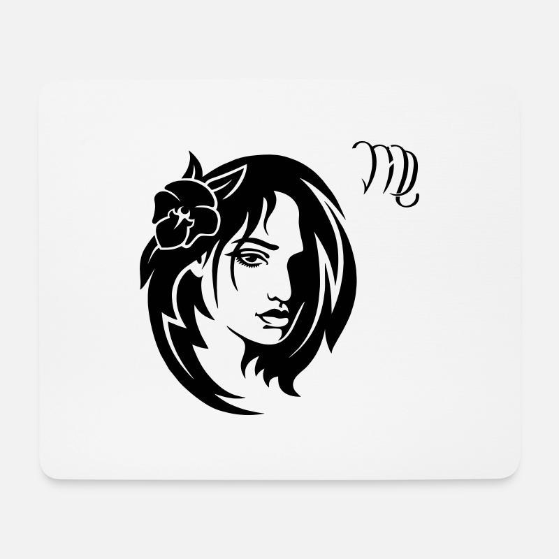 Sternzeichen Jungfrau - Mousepad (Querformat) - Weiß