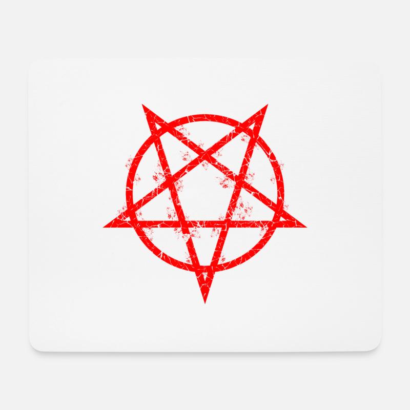 PENTAGRAMM - Mousepad (Querformat) - Weiß